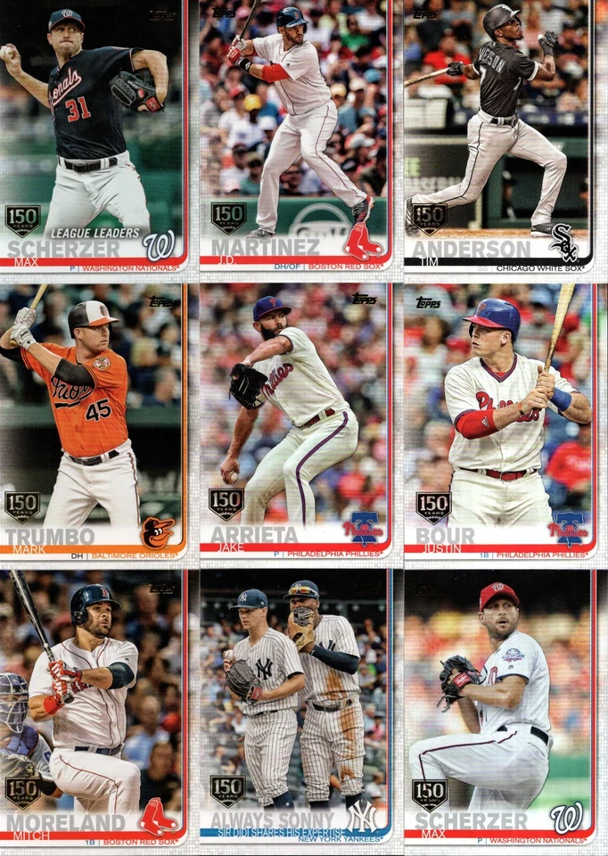 2019 Topps 1, 2 & Update "150TH ANNIVERSARY GOLD STAMP"...You Pick..PWE SHIPPING - Image 2 of 4