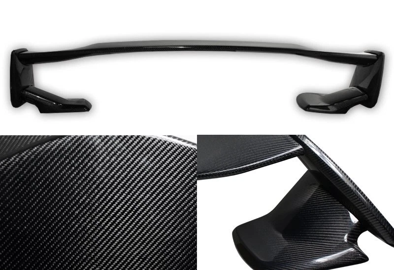 Alerón trasero de fibra de carbono real completo para Subaru Impreza WRX 2008-2014 Foto 2 de 4