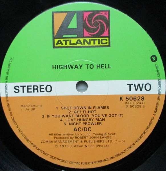 AC/DC - Highway To Hell (LP) (Very Good (VG)) - 3775846935 - Image 4 of 4