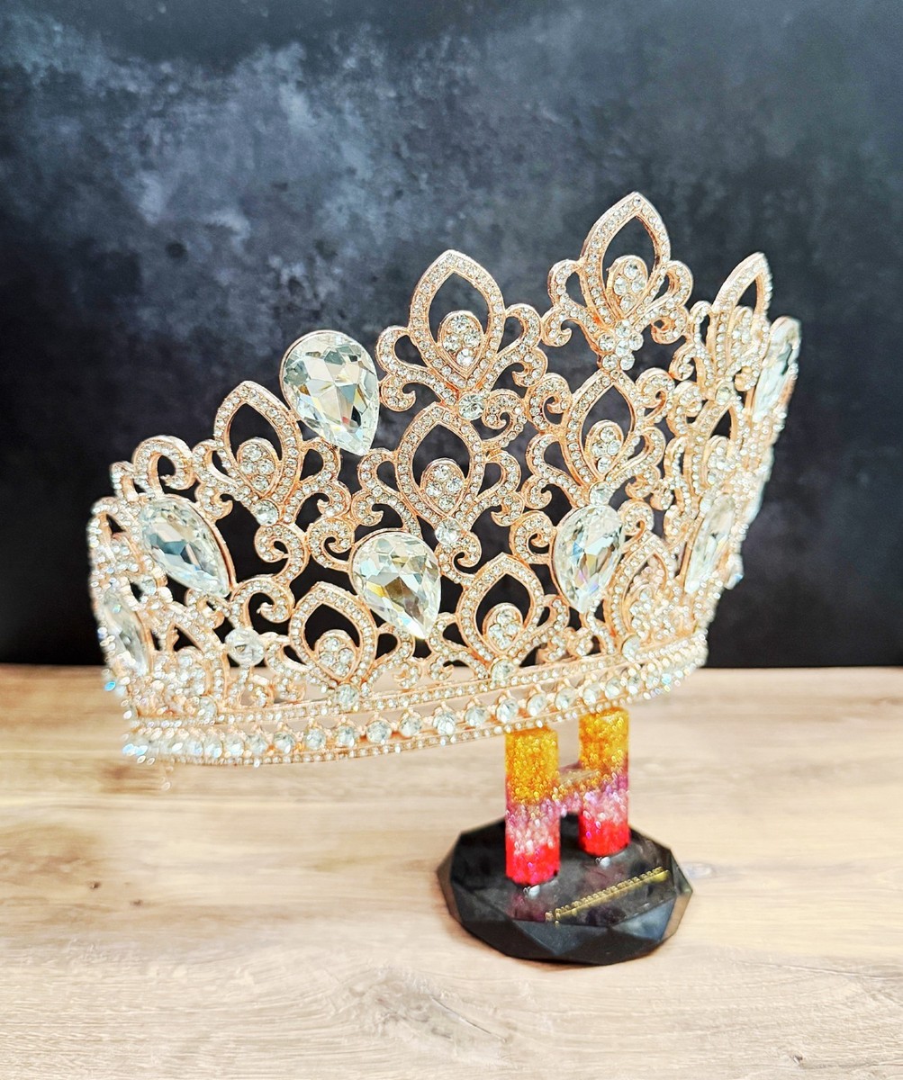 Rose Gold Comb Crown, Bridal Crown, Wedding Hair Jewelry  display picture 1
