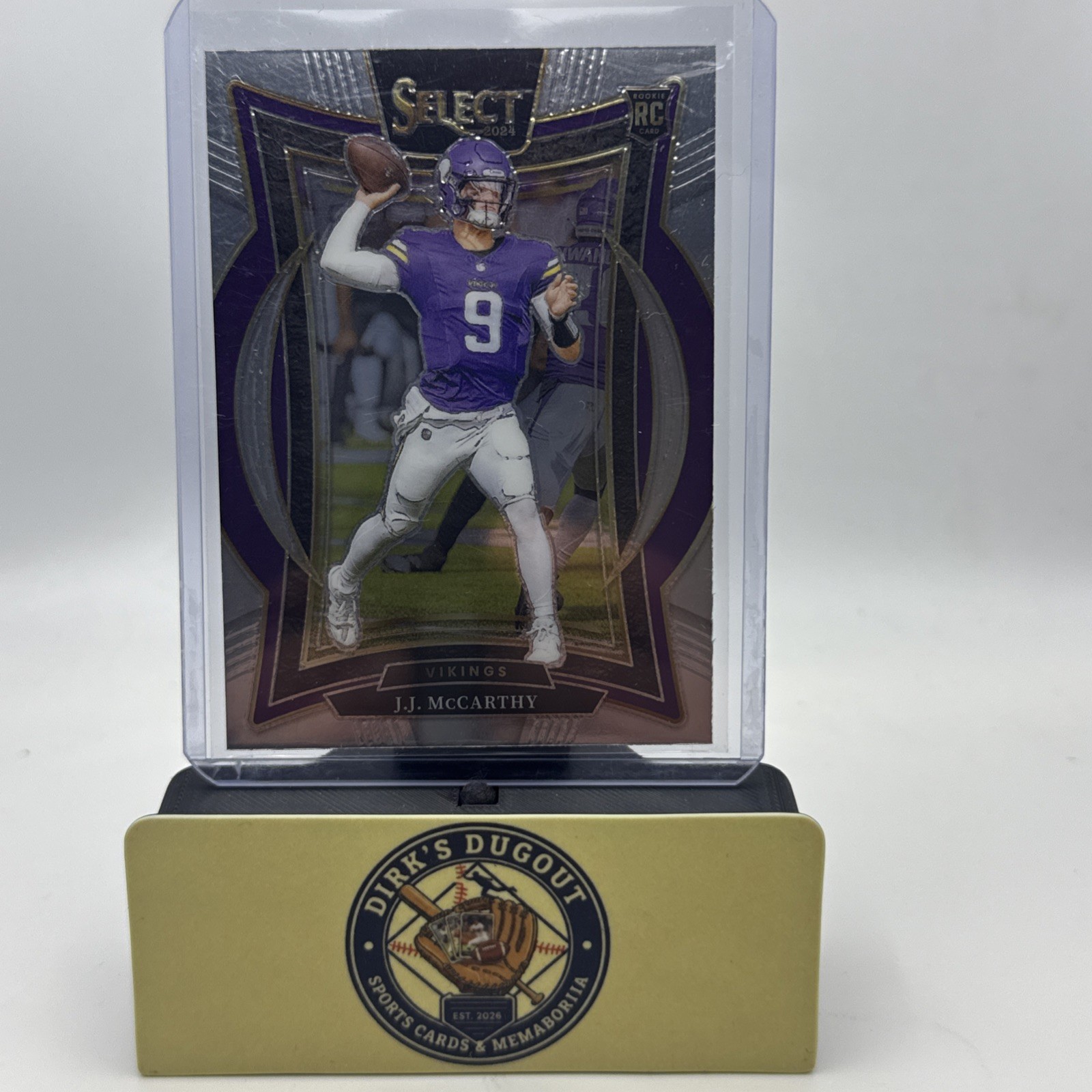 2024 Panini Select - Concourse J.J. McCarthy #24 Silver Prizm (RC)