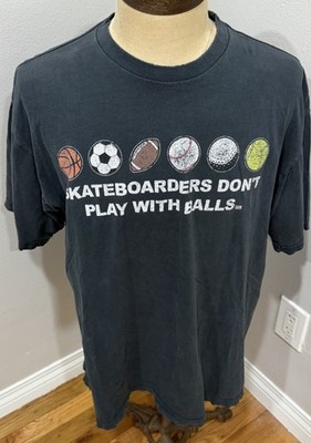 Vintage Shortys Skateboards  Don t Play With Balls  Faded T Shirt Men XL
