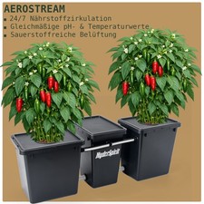Aerostream RDWC Hydroponic Grow System per serra canapa AutoPot luce LED