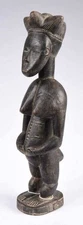 ATTIE ATIE AKYE Standing Female Figure - AOF (Ivory Coast)