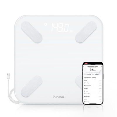 Yunmai Smart Scale with BMI, Body Fat, Muscle Mass, Digital Weight Body Fat S...