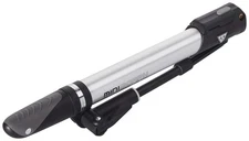 Mini Morph Bike Pump , Silver, Black, 26 x 5 x 2.8 cm / 10.2” x 2.0” x 1.1”