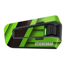For Cardo Packtalk Edge Neo Pro Skin Stickers Matte Removable SS001 Green Tape