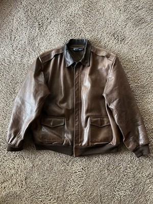ジャケット・アウター 90s POLO Ralph Lauren A-2 Flight Jacket Vintage 90s Polo Ralph lauren Leather Bomber Jacket A-2 Style | eBay