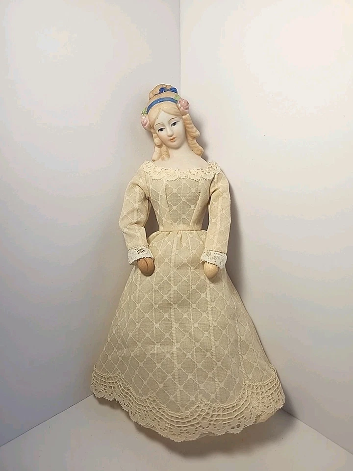Muñeca Shackman Early American Articulada Madera y Porcelana Hecha en Japón Muñeca 9.5" Foto 3 de 4