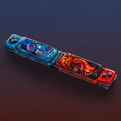 S-Craft Artisan Pokemon Spacebar Keycap -Groudon vs Kyogre- New/Unused/Unmounted