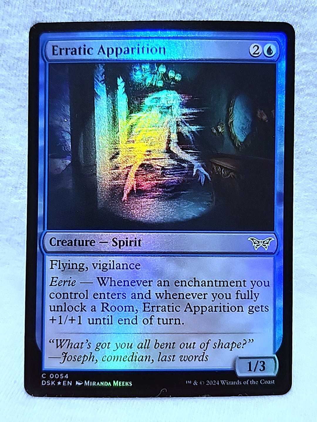 Erratic Apparition 0054 Common Foil Duskmourn: House of Horror Magic: The Gather