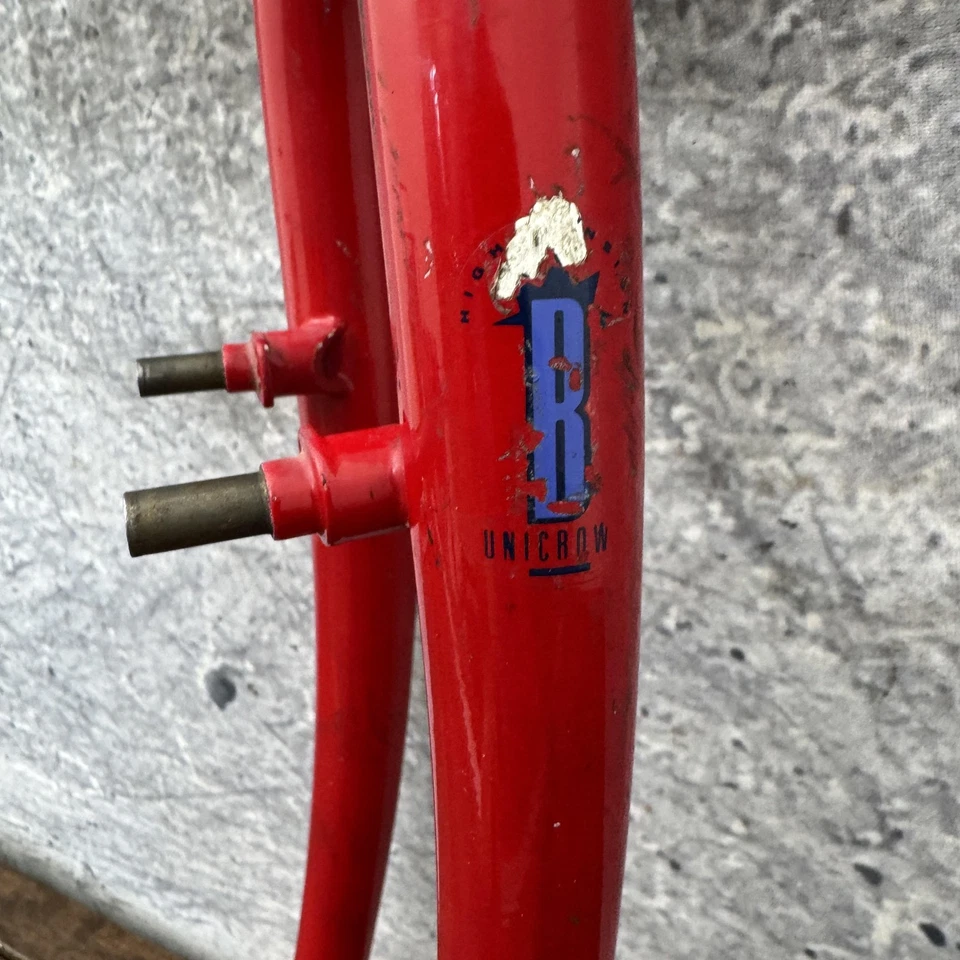 Vintage Bianchi Moutain Bicycle Fork 26 In 1 In Threaded Steel Red Cantilever - Image 2 of 4