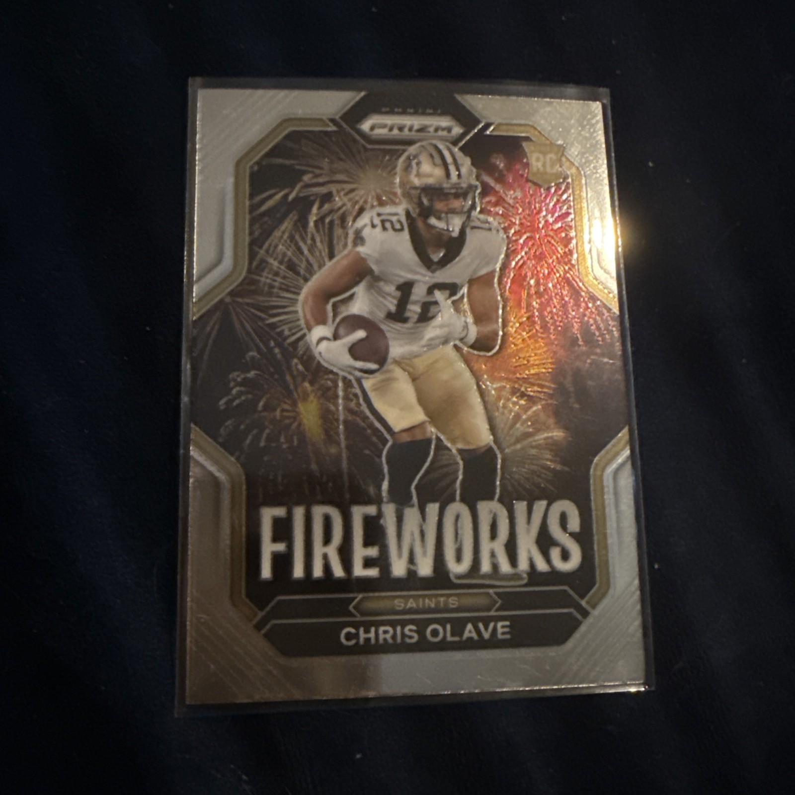 2022 Panini Prizm - Fireworks Chris Olave #F-14 Silver Prizm (RC)