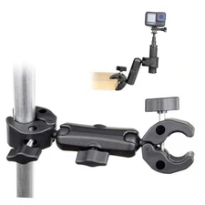  Double Super Clamp Camera Mount, Umbrella Clamp for Chair, Desk, Stroller, 