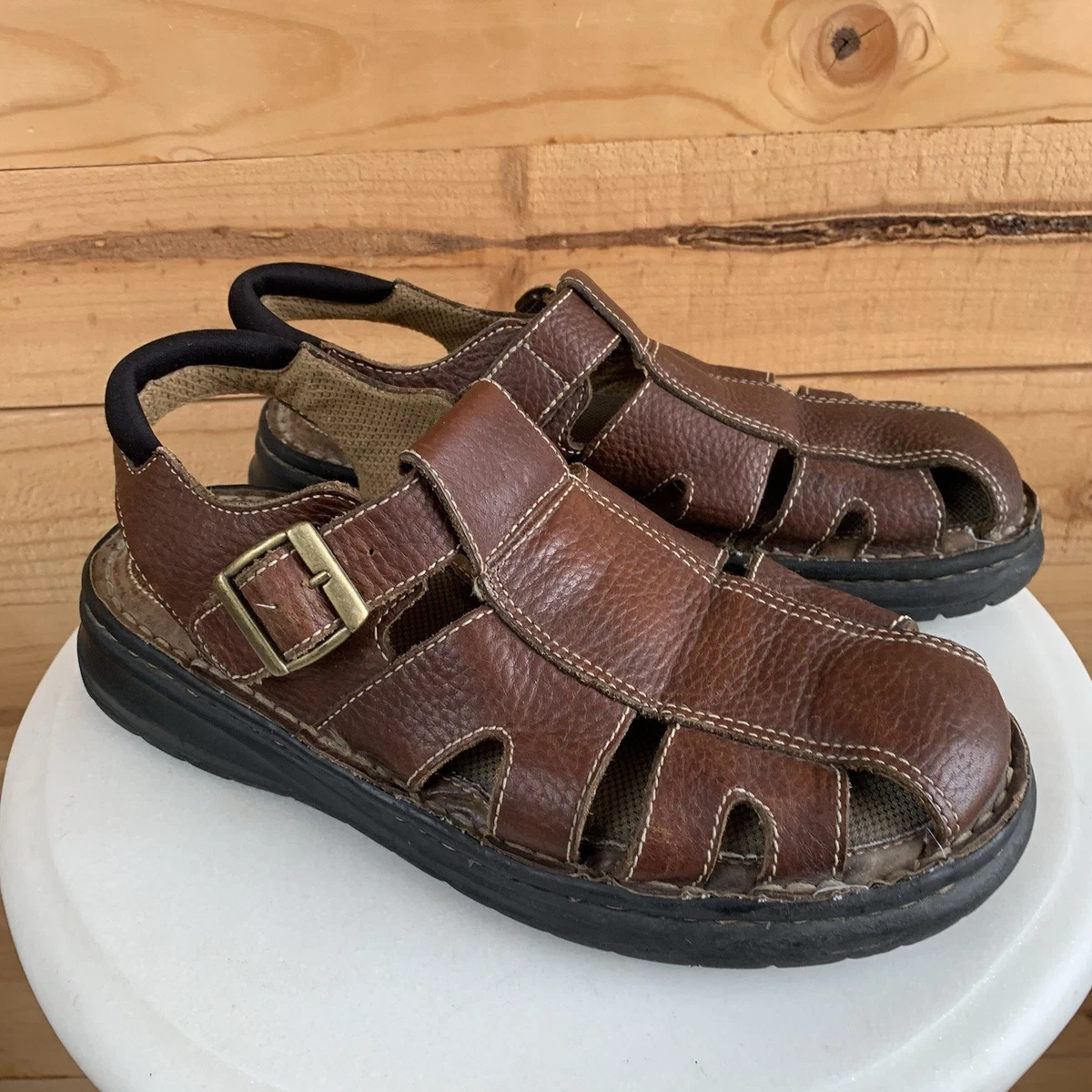 Blue Fisherman Sandals for Men with Upper Leather for sale 