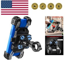 Motorcycle Phone Mount with Vibration Dampener, 1s Lock Bike Phone Holder wit...