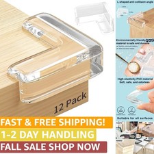 12 Pack Baby Corner Protectors - Clear Edge Safety Bumpers for Sharp Furniture
