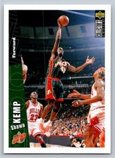 1996-97 Upper Deck Collector's Choice Shawn Kemp #333  Seattle Supersonics Card