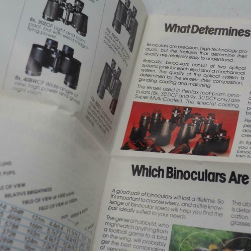 Pentax Monocular Binoculars Product Guide Booklet - Picture 2 of 2
