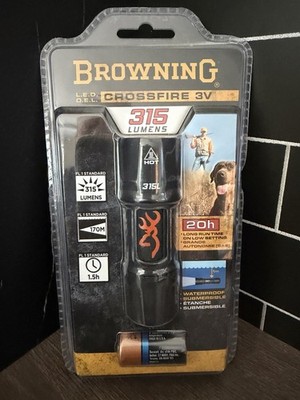 Browning Crossfire 3V LED Flashlight 315 Lumens Waterproof 3713360