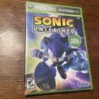 SONIC UNLEASHED PLATINUM HITS - MICROSOFT XBOX 360 VGUC W/MANUAL