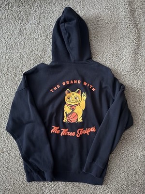 Adidas Originals Lucky Cat Hoodie Chinese New Year Black Size Small