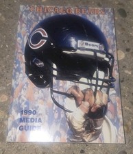 Chicago Bears 1990 Media Guide Mike Ditka Steve Mcmicheal