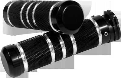 Accutronix GR100-KGN Custom Grips Knurled Grooved Night Series Black