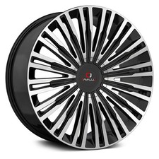 Cavallo Clv-48 Wheels 20x8.5 35 5x112 74.1 Black Rims Set Of 4