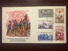 ITALY FDC COVER 1959 YEAR RED CROSS HEALTH MEDICINE INDEPENDENCE WAR STAMPS