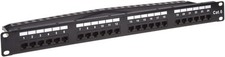 Monoprice 24-port Cat6 Unshielded UL Listed Patch Panel 1U 110/Dual IDC PoE TAA