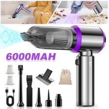 3 in 1 Mini Handstaubsauger 16000Pa Kabelloser Autostaubsauger Nass&Trocken Akku