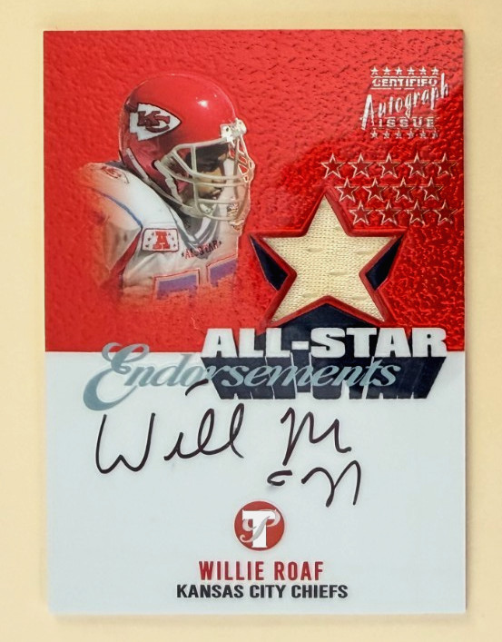 Willie Roaf 2003 Topps Pristine All Star Endorsements GW Jersey AUTOGRAPH AUTO