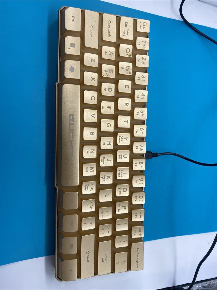 Bugha Limited Edition Gold LED Gaming 60% Keyboard GA-0043-Gold - Image 2 of 4