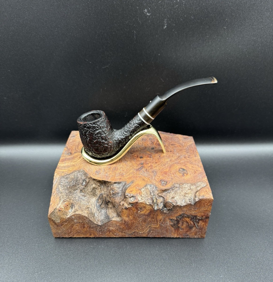 Dunhill Shell Briar 4202F – Estate Pipe (1985) Rustic Bent