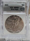 💥2023 American Silver Eagle MS69+ ICG ❤️LOVE ME SOME ASE's.❤️