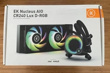 EK-Nucleus AIO CR240 Lux D-RGB 240mm Liquid CPU Cooler, Black
