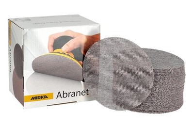 Mirka Abranet Sanding Discs 5 Inch P80 Grit 50 Pack Dust Free Abrasive Wheels