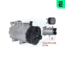 Kompressor Klimaanlage ERA 670075 12V für FORD MAX DM2 FOCUS 2 Turnier Flexifuel