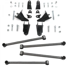 Triangulated Rear Suspension Four 4 Link Kit for 32-48  fits qa1 shocks  