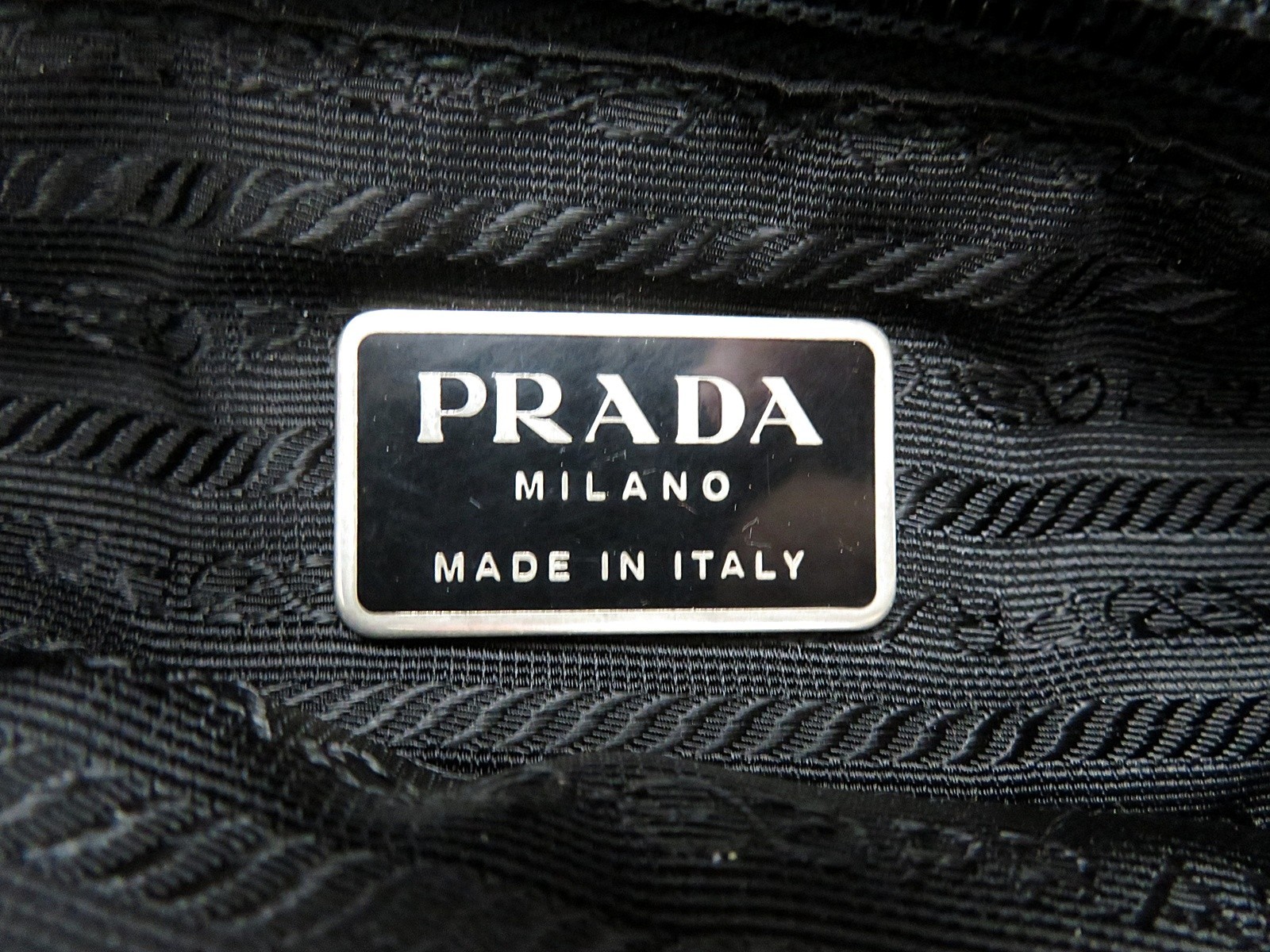 Authentic PRADA Black Nylon Tote Bag Purse #62714 thumbnail 21