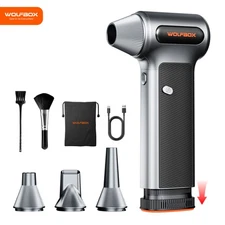 WOLFBOX MF200 Electric Compressed Air Duster with Air Blower Cleaner For PC, Car