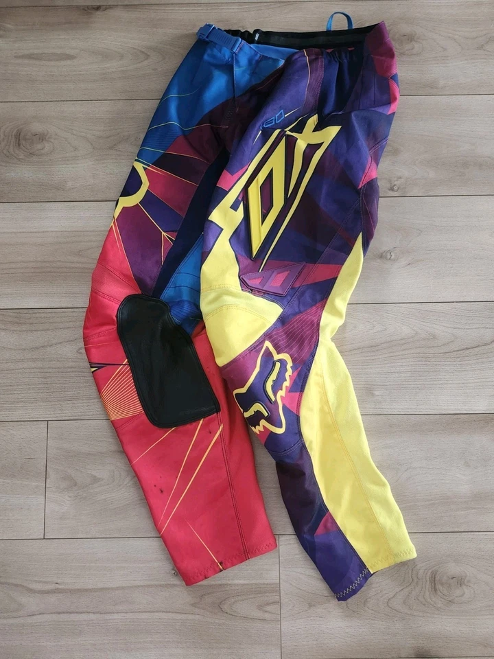 FOX Racing Motocross 180 Performance Racewear Pants Rainbow Size 32 Dirt bike - Image 2 of 4