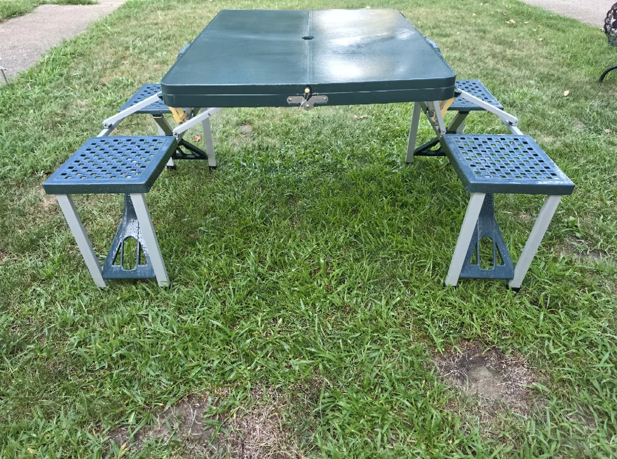 Foldable Table & Chair Set Camping Furniture for sale | eBay