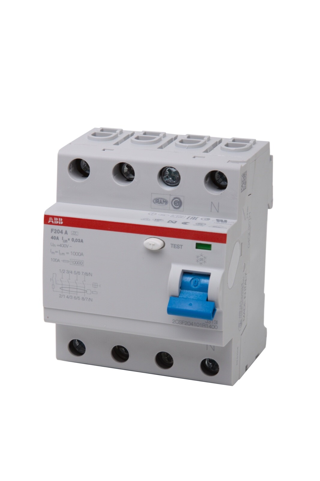 ABB FI Schutzschalter F204 A 40 0,03 400V 40A 30mA 4polig