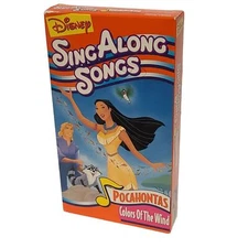 Pocahontas Sing Along Songs Colors Of The Wind VHS VCR Video Tape Used Cartoon