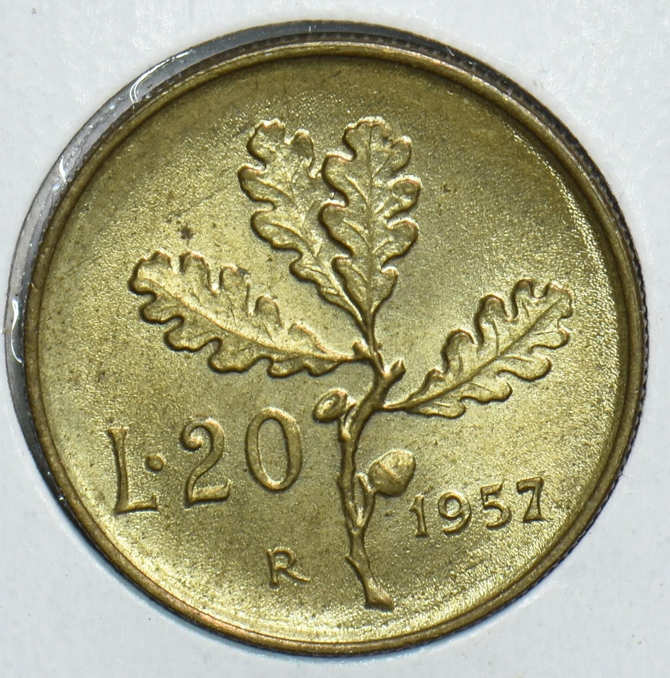 Italia 1957 20 liras 298835 envío combinado Foto 2 de 2