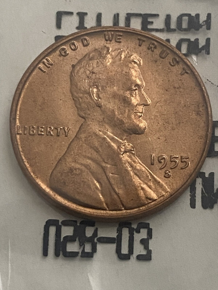 1955 s lincoln cent wheat penny error on the 9 | eBay