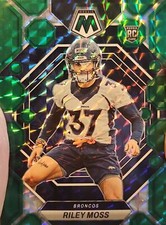 2023 Panini Mosaic #358 Riley Moss Green Swirl Mosaic