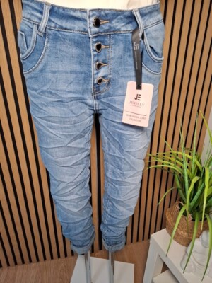   Jewelly wie Karostar BAGGY Boyfriend Jeans Hose in Blau JP26363